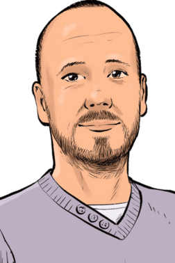 Profilfoto von Stefan, Mann im Profil als Comiczeichnung